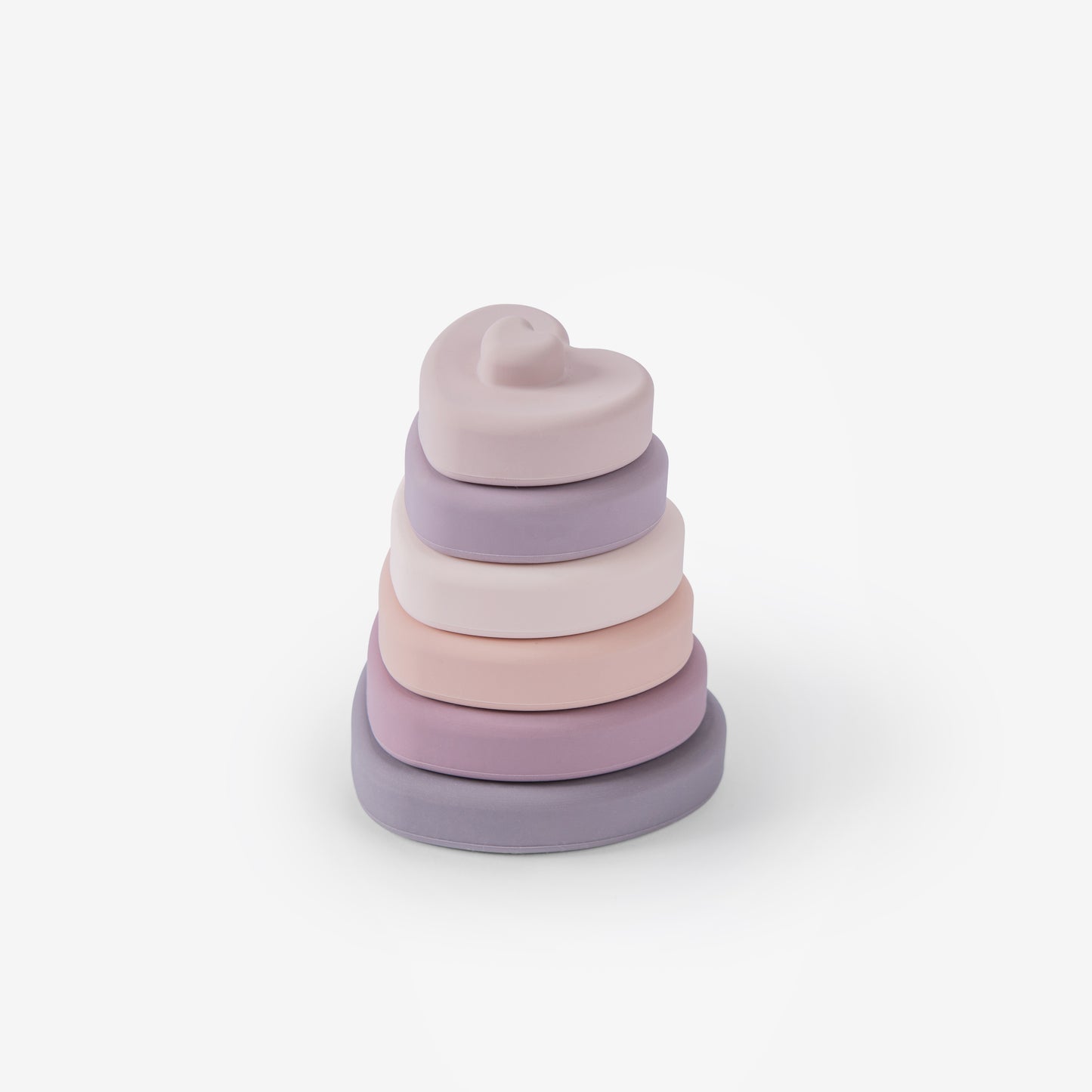 Silicone Heart Stacking Toy