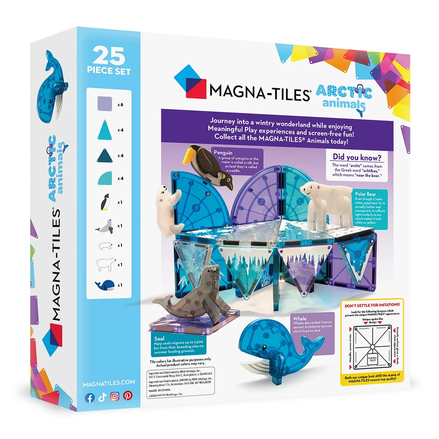 Magna Tiles - Artic Animals 25 pcs