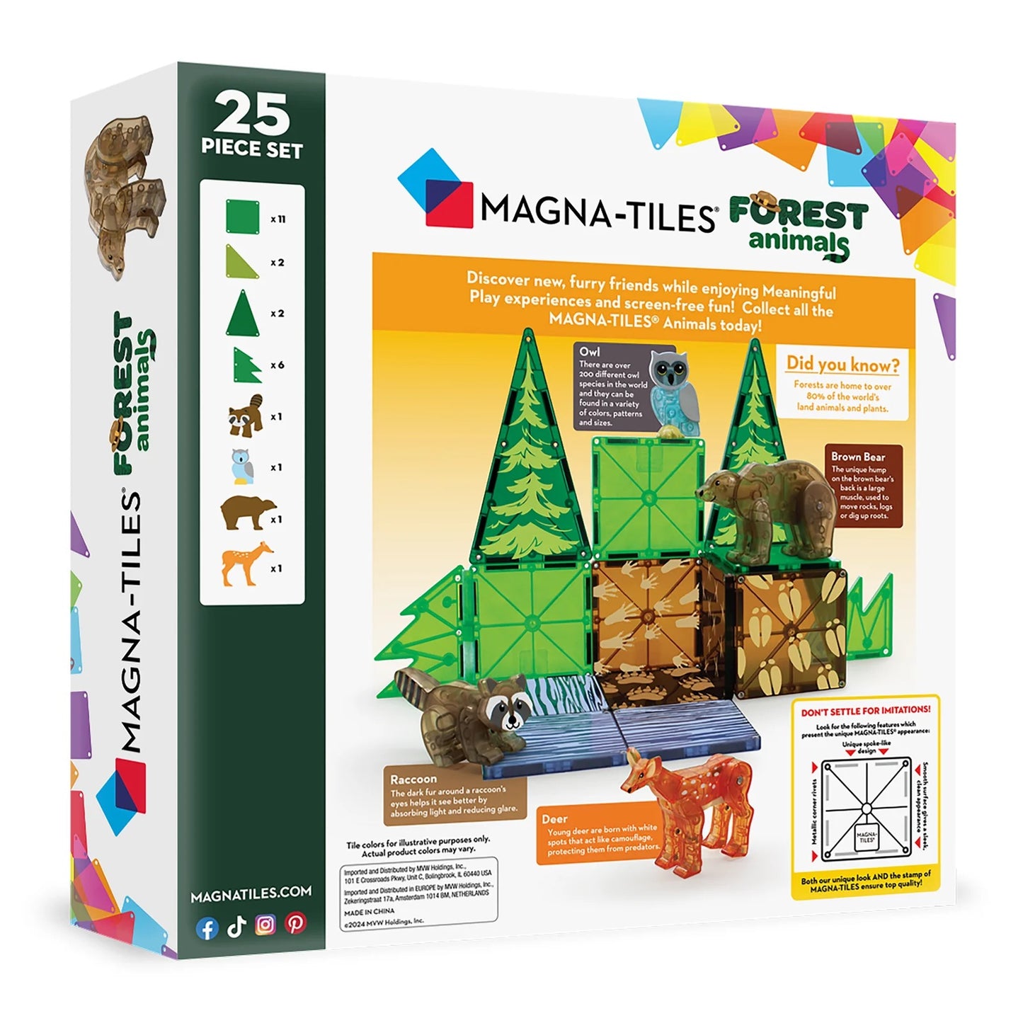 Magna Tiles - Forest Animals 25 pcs