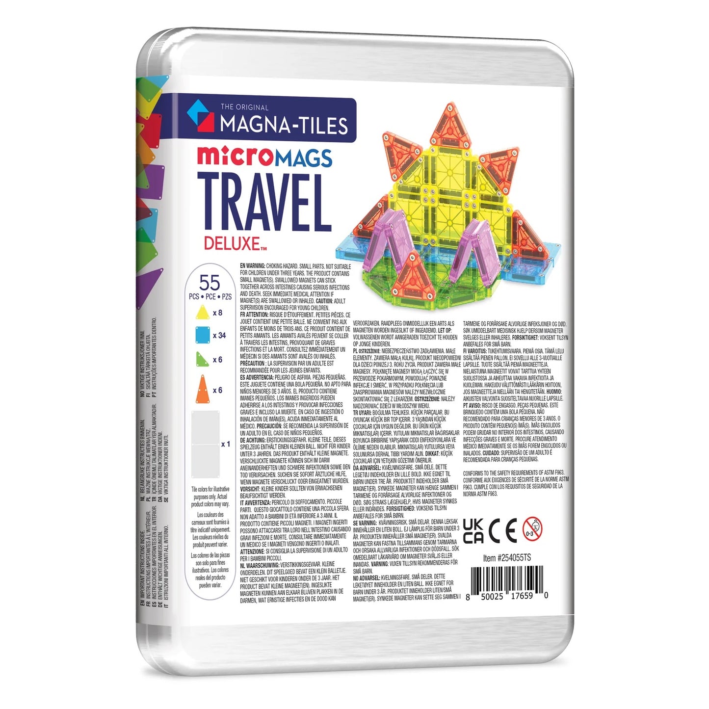 Magna Tiles - Travel Set Deluxe 55 pcs