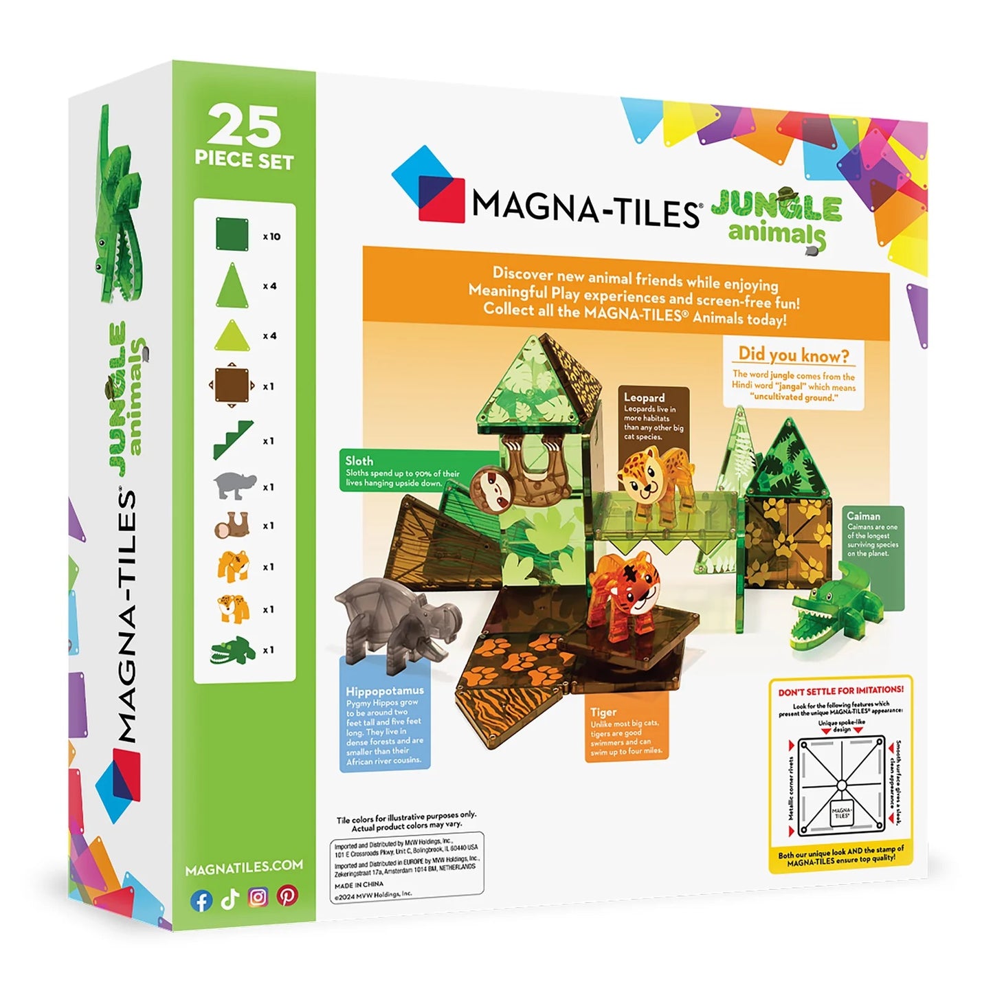 Magna Tiles -Jungle Animals 25 pcs