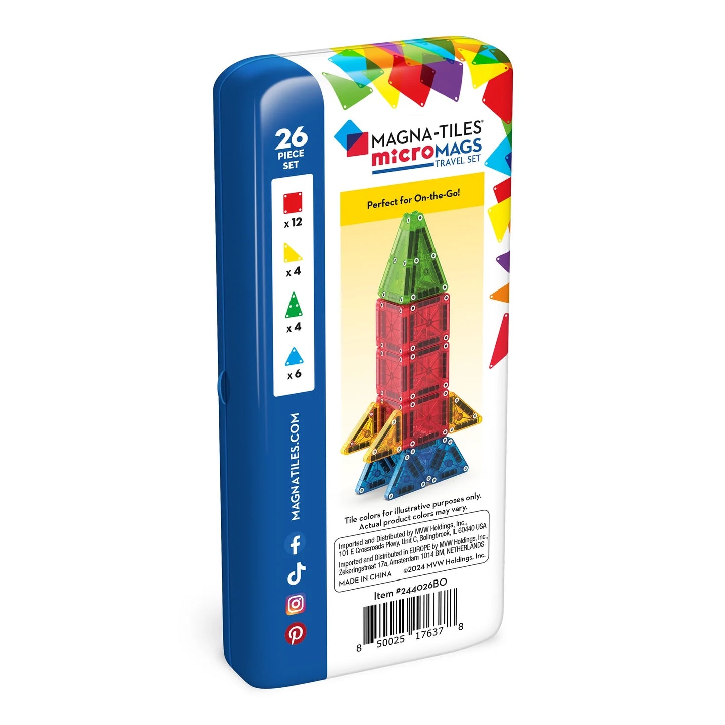 Magna Tiles - Micro Mags Travel Set - 26 pcs