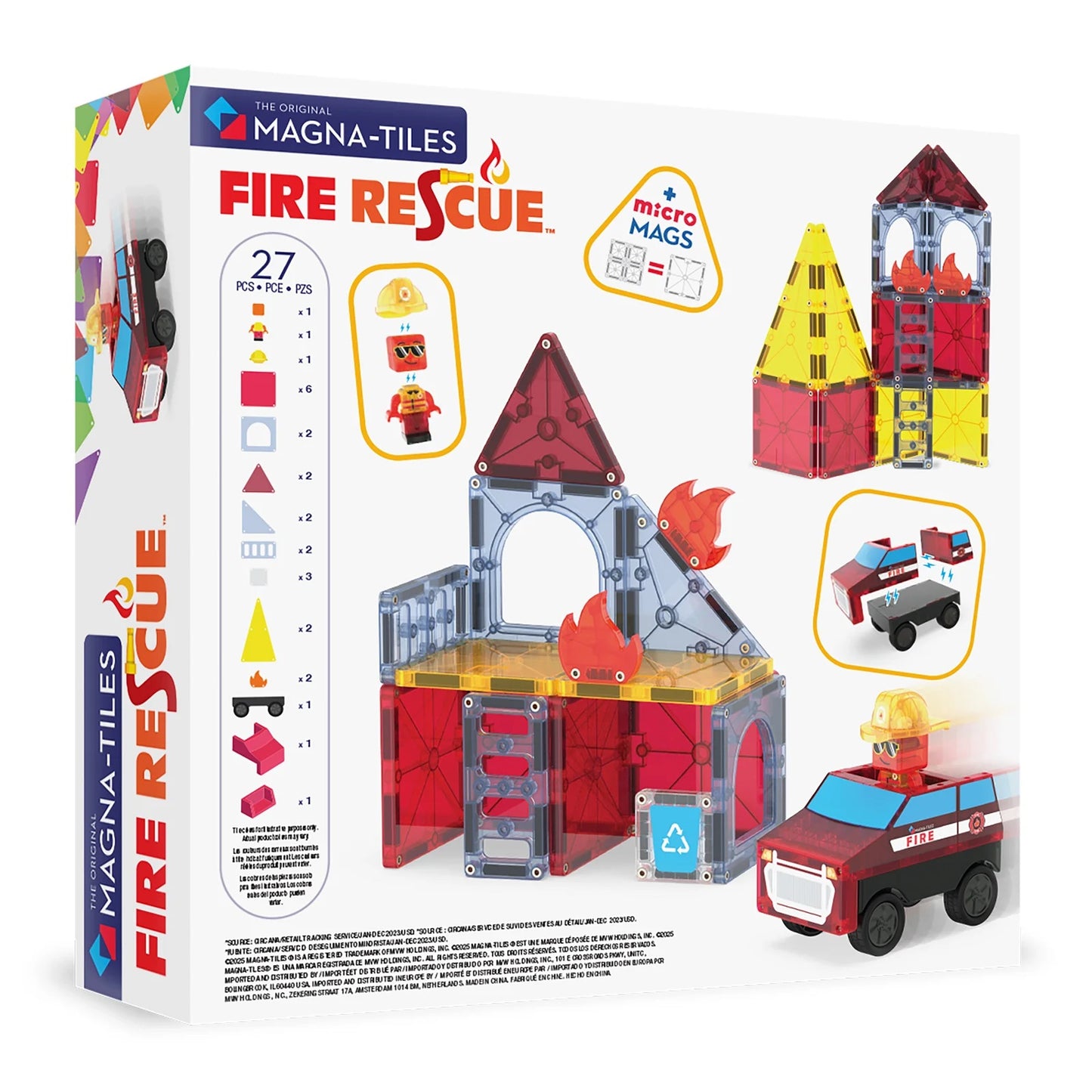 Magna Tiles - Fire Rescue - 27 pcs