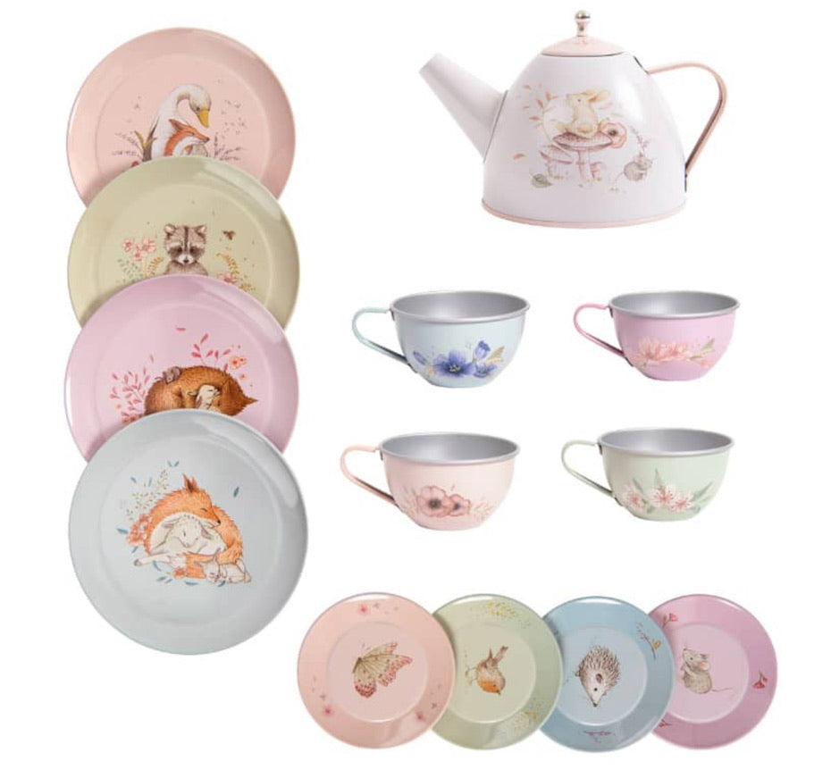 Suitcase - Tea Party Metal Set "The Rosalies"