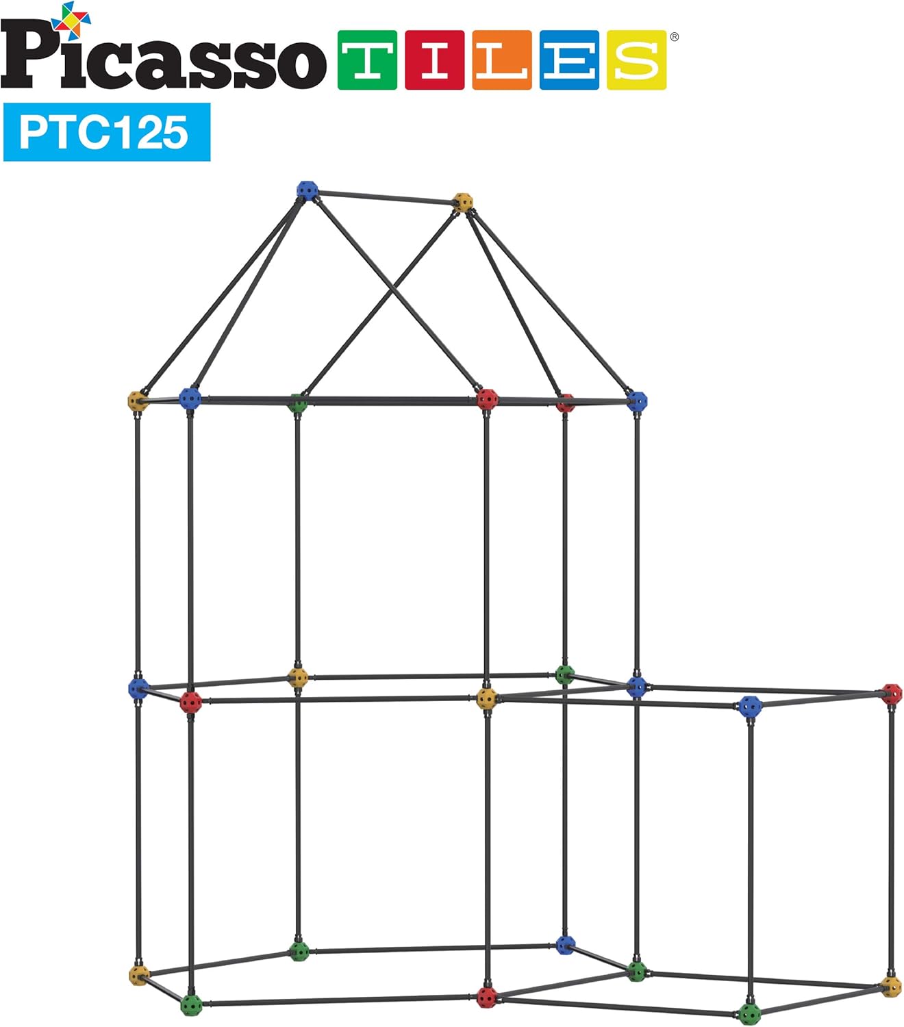 Building Fort - 125 Pcs - Picasso Tiles