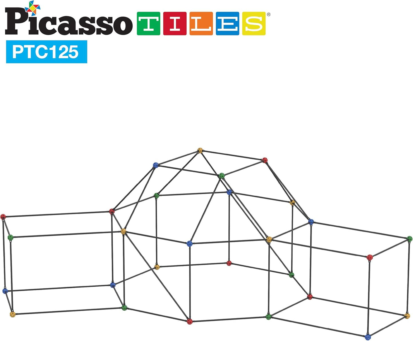 Building Fort - 125 Pcs - Picasso Tiles