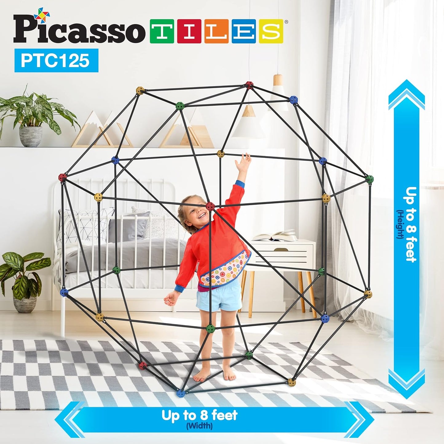 Building Fort - 125 Pcs - Picasso Tiles