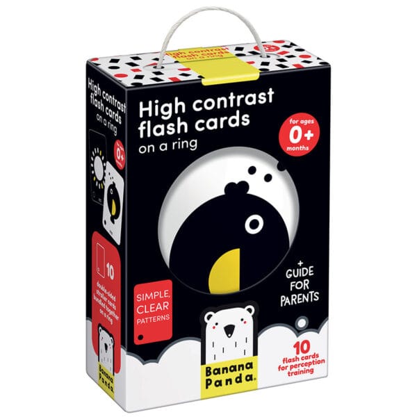 High Contrast Flash Cards On A Ring 0m+