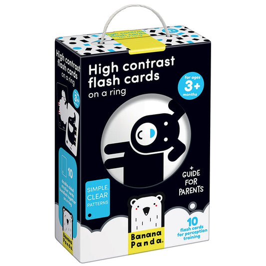 High Contrast Flash Cards On A Ring 3m+