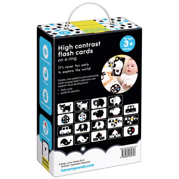 High Contrast Flash Cards On A Ring 3m+