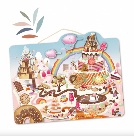 Wooden Magnetic Puzzle - Candy (48 pcs )
