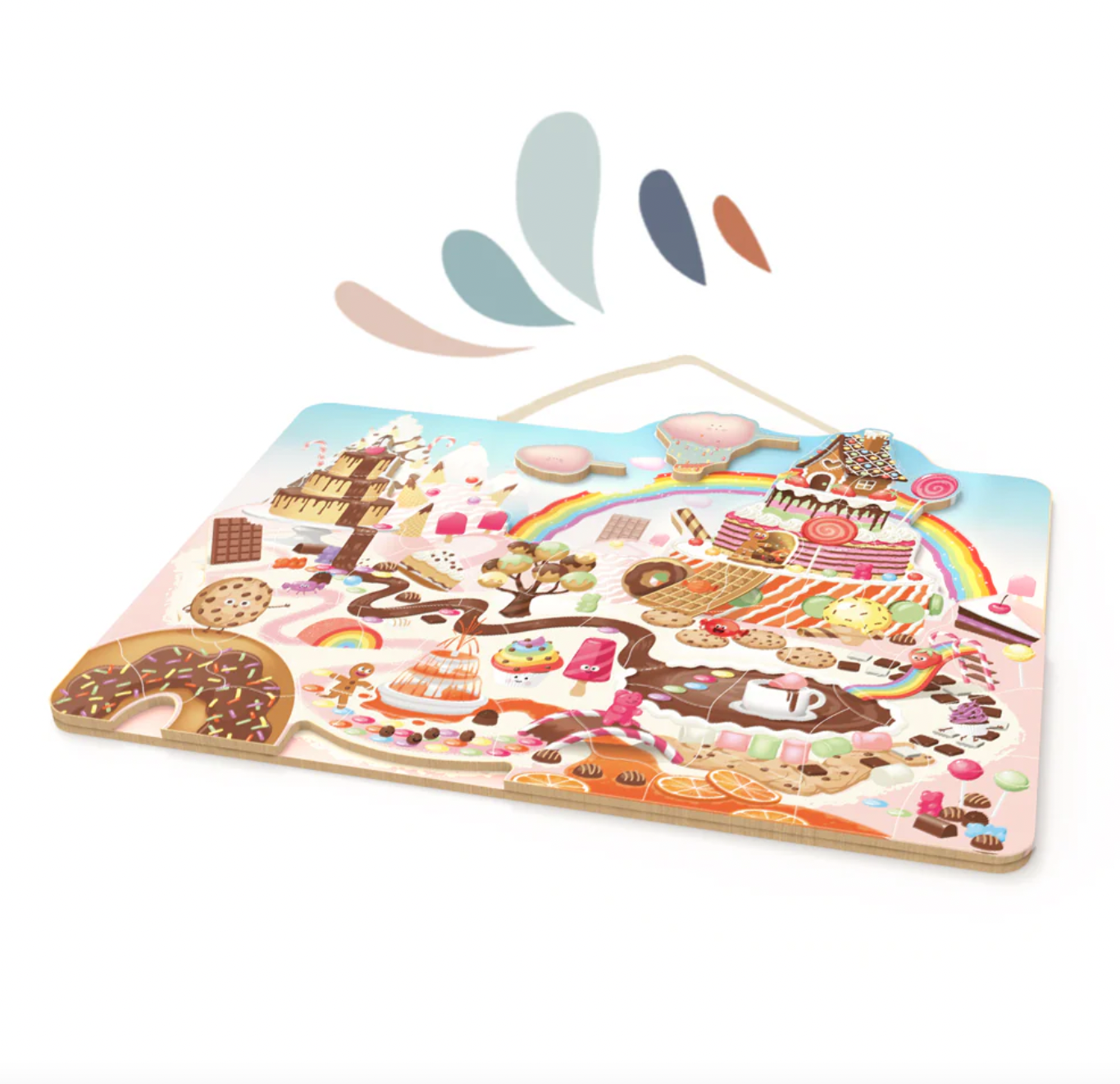 Wooden Magnetic Puzzle - Candy (48 pcs )