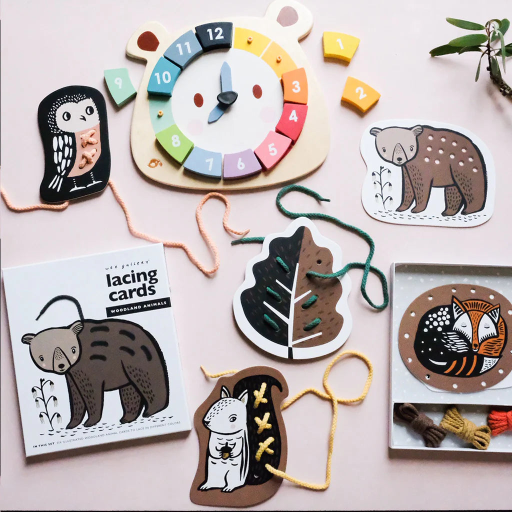 Lacing Cards - Woodland Animals