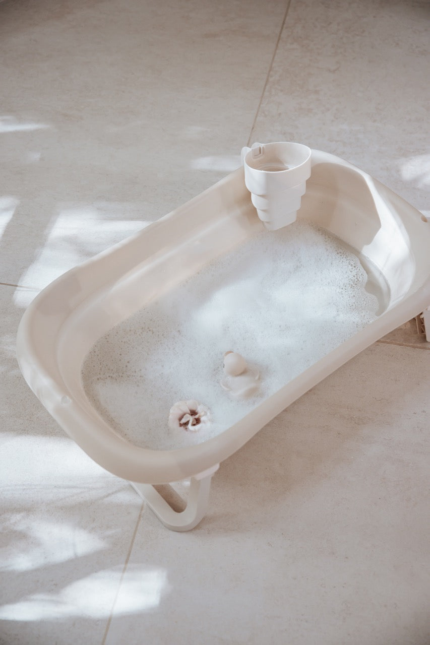 Foldable Baby Bath - Cream