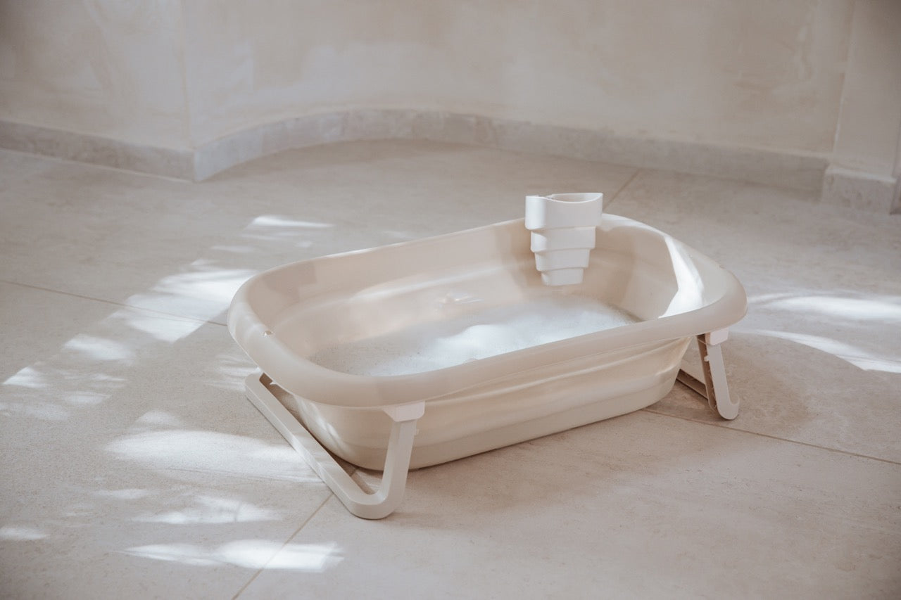 Foldable Baby Bath - Cream
